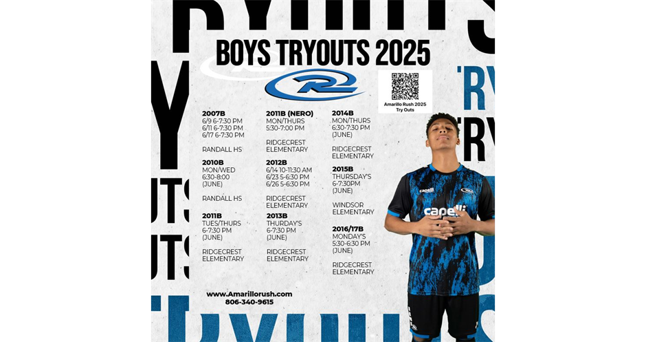2025 BOY TRYOUTS