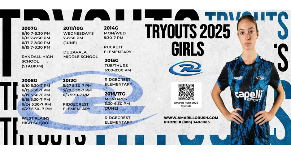 2025 GIRL TRYOUTS