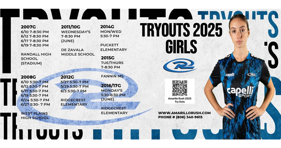 2025 GIRL TRYOUTS