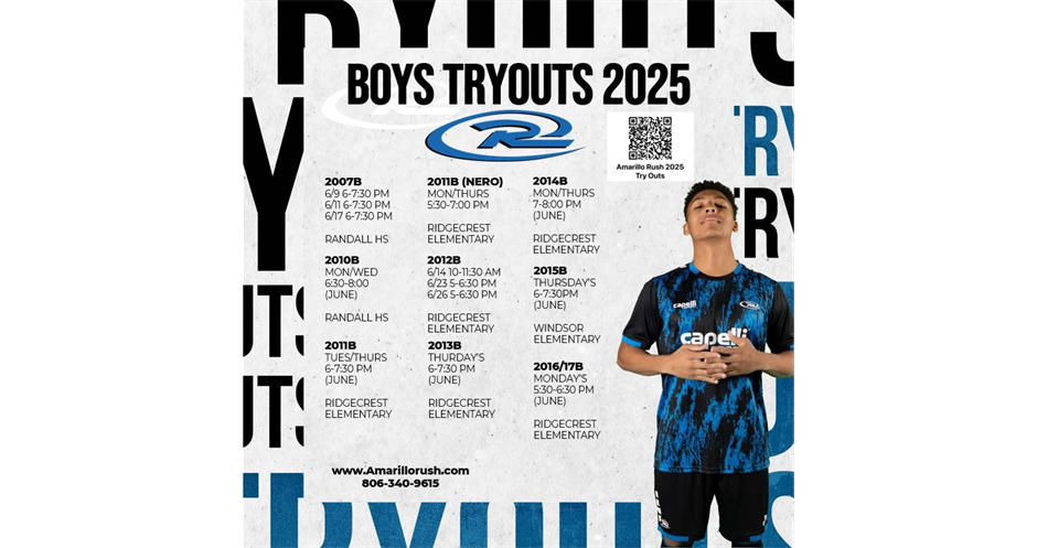 2025 BOY TRYOUTS